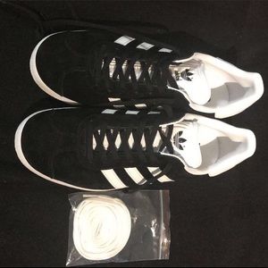 Adidas Black & White Gazelle Sneakers